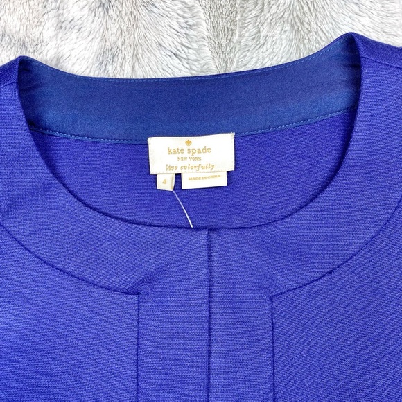 ♠️ NWT! Kate Spade New York Luma Top in French Navy ~Size: 4~ - Picture 6 of 7